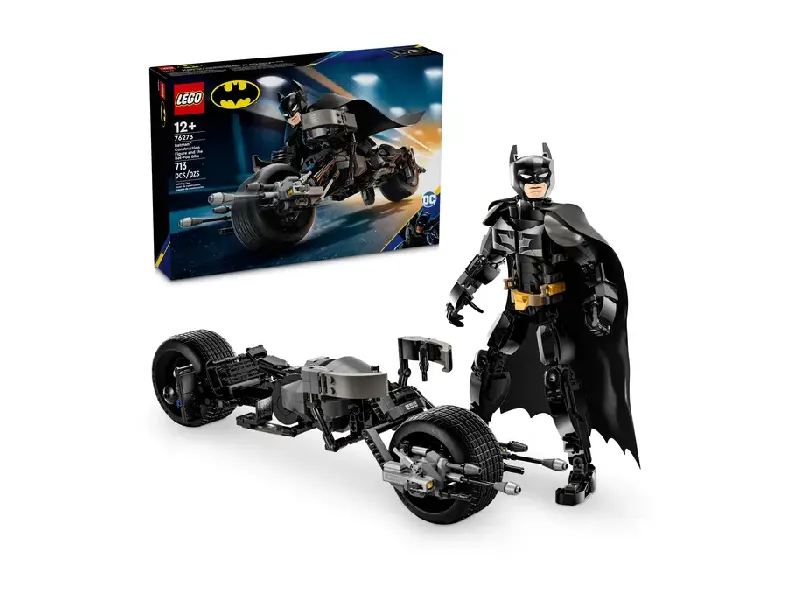 LEGO Batman Construction Figure and the Bat-Pod Bike set and box