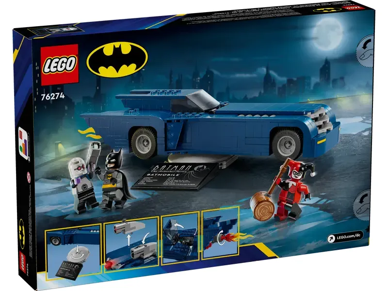 LEGO Batman with the Batmobile vs. Harley Quinn and Mr. Freeze back of box