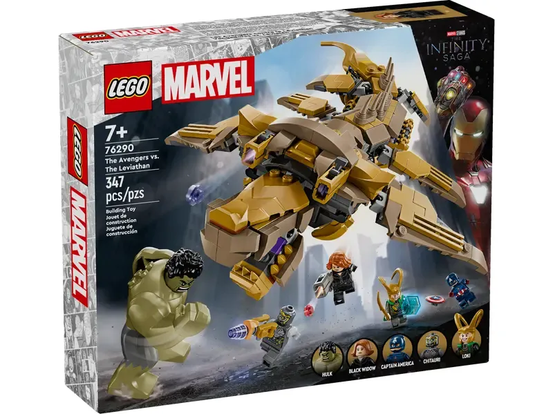 LEGO Marvel 76290 The Avengers vs. The Leviathan front of box