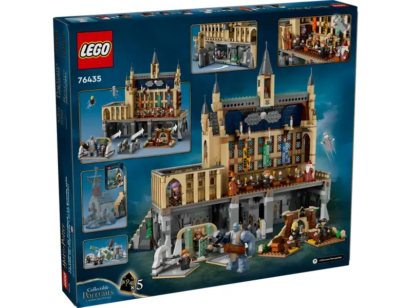 LEGO Hogwarts Castle: The Great Hall (76435) back of box