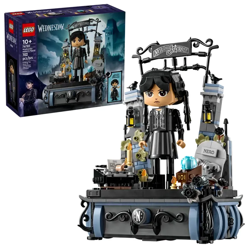 LEGO Wednesday Addams Figure front of box