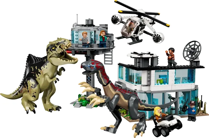 LEGO Jurassic World Giganotosaurus & Therizinosaurus Attack set