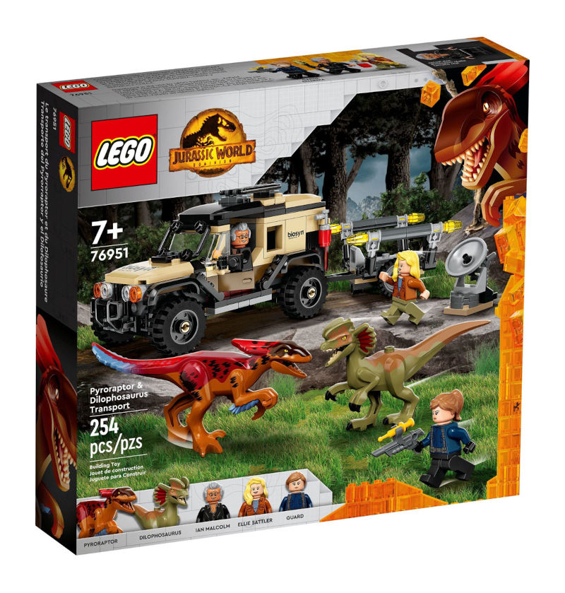 LEGO Pyroraptor & Dilophosaurus Transport set