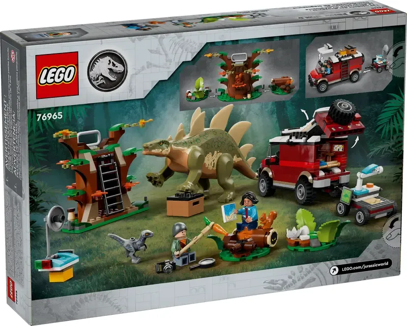LEGO Jurassic World Dinosaur Missions: Stegosaurus Discovery back of box