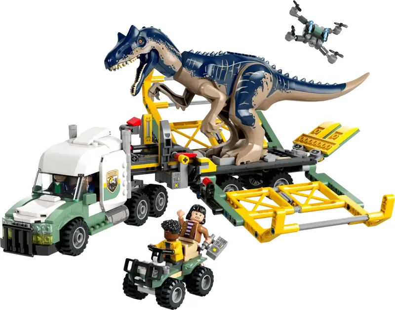 LEGO Jurassic World Dinosaur Missions: Allosaurus Transport Truck set