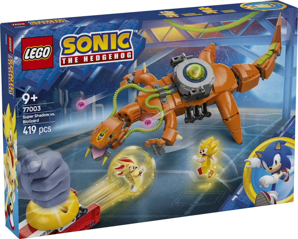 LEGO Sonic the Hedgehog Super Shadow vs. Biolizard front of box