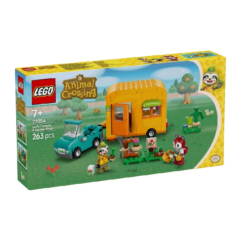 LEGO Animal Crossing Leif's Caravan and Garden Shop front of box