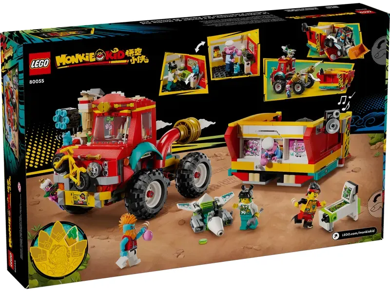 LEGO Monkie Kid's Team Power Truck back of box