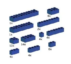 LEGO Assorted Blue Bricks set