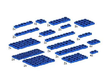 LEGO Assorted Blue Plates set