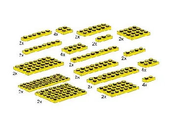 LEGO Assorted Yellow Plates set box