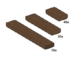 LEGO Brown Tiles set