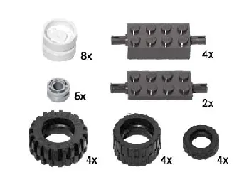 LEGO Large Wheels and Axles set