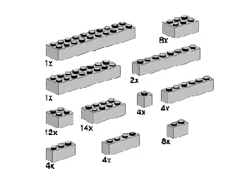 LEGO Assorted Light Gray Bricks set