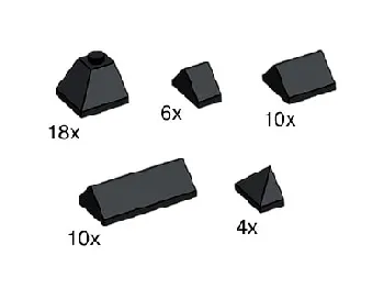 LEGO Black Ridge Roof Tiles set