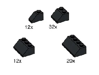 LEGO Black Roof Tiles set