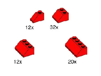 LEGO Red Roof Tiles set