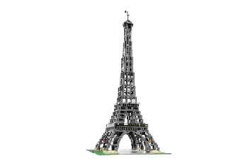 Back of LEGO Eiffel Tower 1:300 set box