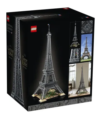 Back of LEGO Eiffel Tower set box