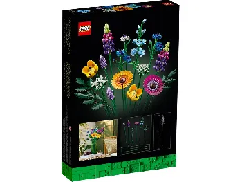 Back of LEGO Wildflower Bouquet set box