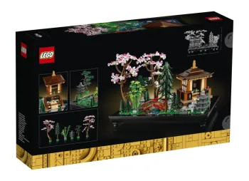 Back of LEGO Tranquil Garden set box