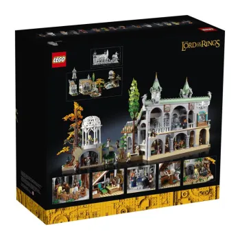 Back of LEGO Rivendell set box