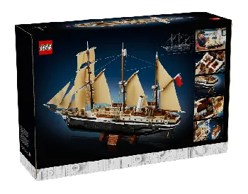 Back of LEGO The Endurance set 10335-1 box