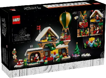 Back of LEGO Santa's Post Office set box