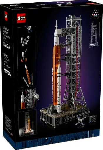 Back of LEGO NASA Artemis Space Launch System set box