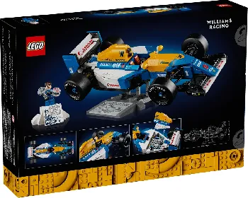 Back of LEGO Williams Racing FW14B & Nigel Mansell set box