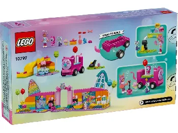 Back of LEGO Gabby's Party Room set box