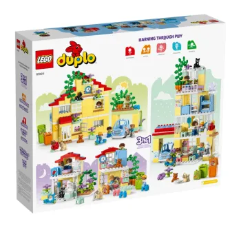Back of LEGO 3in1 Family House set box
