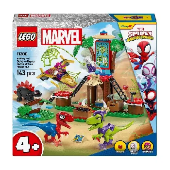 LEGO Spidey and Gobby's Raptor Battle at Tree House HQ set