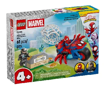 LEGO Spidey on his Motorcycle vs. Rhino set