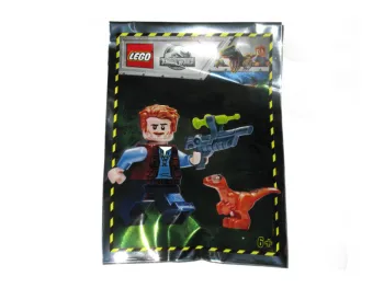 LEGO Owen with Baby Raptor set