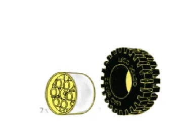 LEGO TECHNIC wheels with hubs set