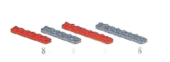 LEGO Red/Black Plates set