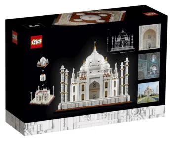 Back of LEGO Taj Mahal set box