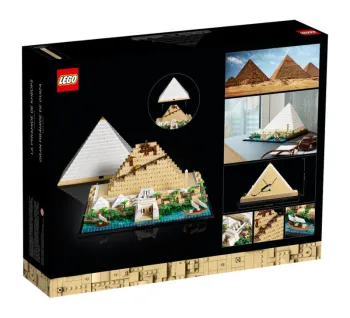 Back of LEGO Great Pyramid of Giza set box