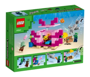 Back of LEGO The Axolotl House set box