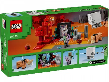 Back of LEGO The Nether Portal Ambush set box