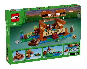 Back of LEGO The Frog House set box