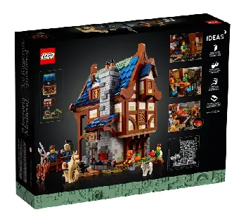 Back of LEGO Medieval Blacksmith set box