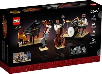 Back of LEGO Jazz Quartet set box