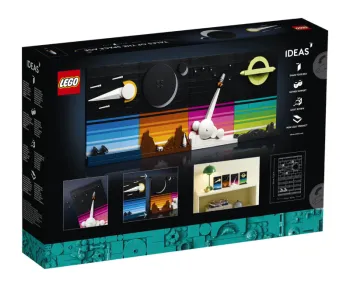 Back of LEGO Tales of the Space Age set box