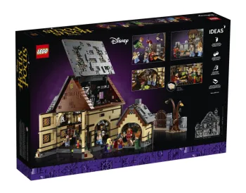 Back of LEGO Disney Hocus Pocus: The Sanderson Sisters' Cottage set box