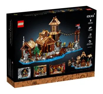 Back of LEGO Viking Village set box