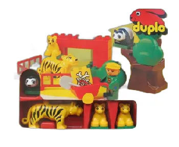 LEGO Tiger and Panda Family (Tiger Enclosure) set