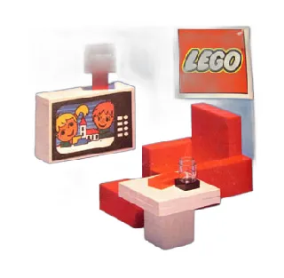 LEGO Colour T.V. and Chair set
