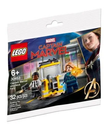 LEGO Captain Marvel and Nick Fury set